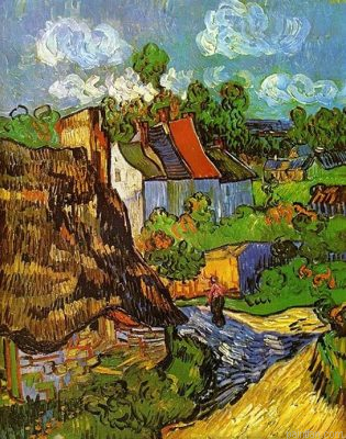 Houses In Auvers Paint By Numbers.png