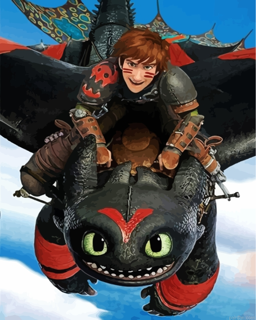 How To Train Your Dragon Animation Paint By Number.png