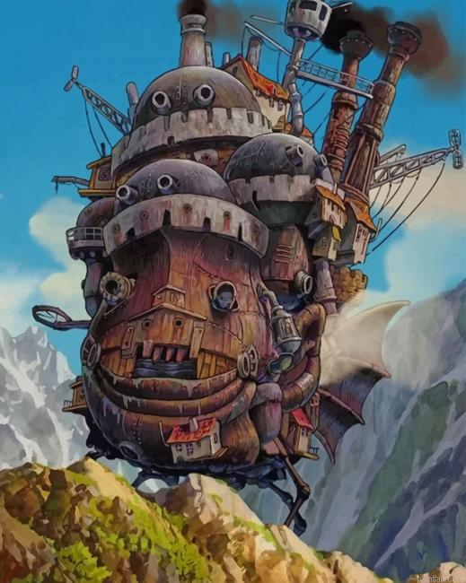 Howls Moving Castle Studio Ghibli Paint By Numbers.png