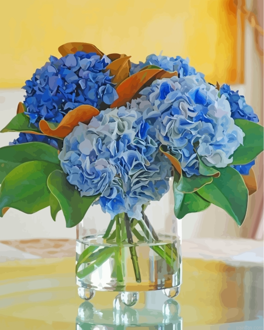 Hydrangea Blur Flower Paint By Number.png