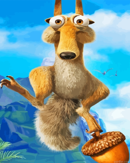 Ice Age Scrat Paint By Numbers.png