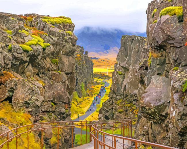 Iceland Thingvellir National Park Paint By Numbers.png