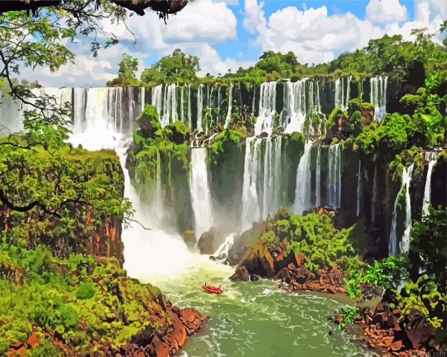 Iguazu Falls Argentina Paint By Number.png