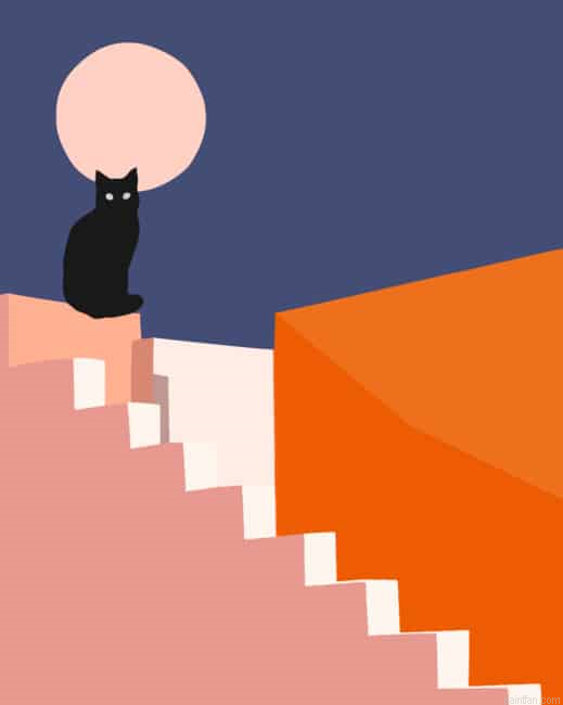 Illustration Black Cat New Paint By Numbers.png