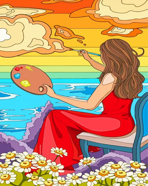 Illustration Girl Painter Paint By Numbers.png