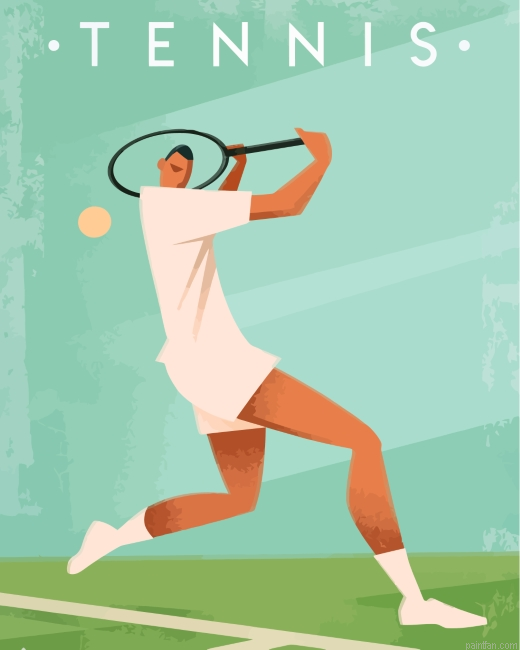 Illustration Tennis Player Paint By Number.png