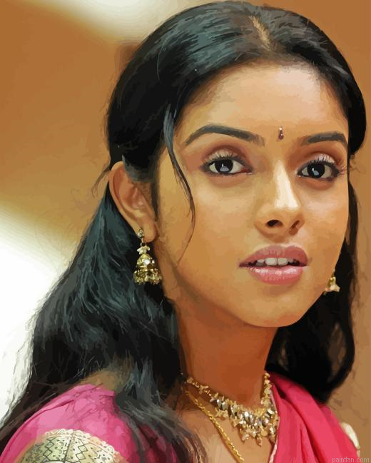 Indian Actress Asin Paint By Numbers.png