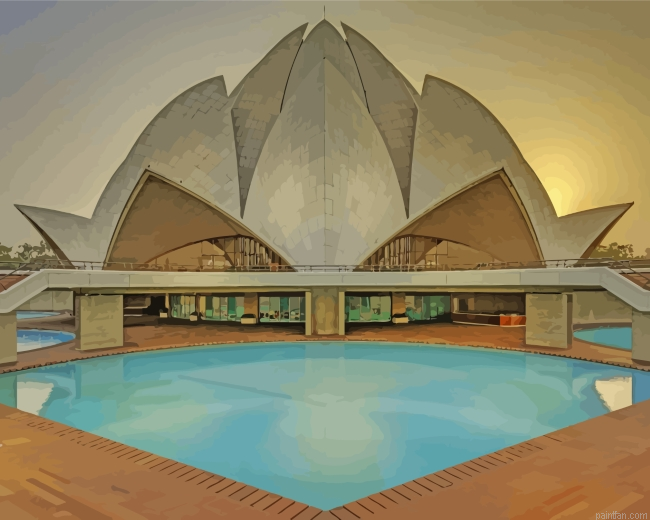 Indian Lotus Temple Paint By Number.png