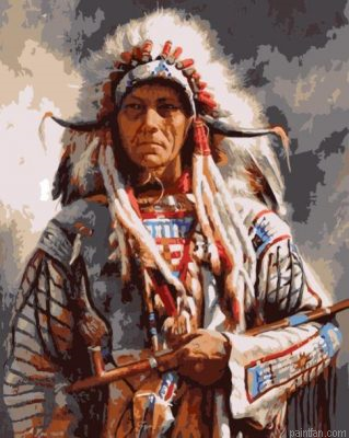 Indian Man Paint By Numbers.png