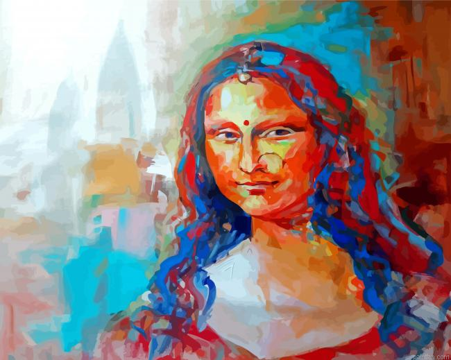 Indian Mona Lisa Paint By Numbers.png
