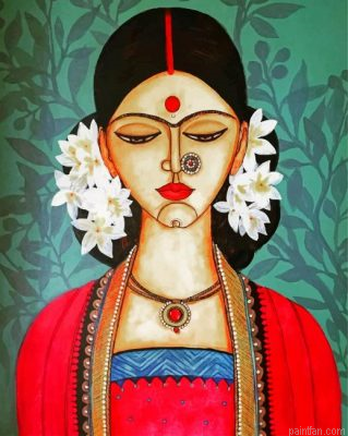 Indian Woman Paint By Number.png