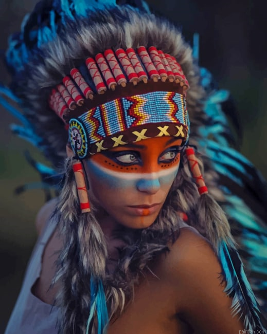Indigenous Girl New Paint By Numbers.png