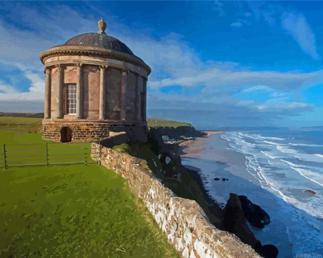 Ireland Mussenden Temple Paint By Numbers.png
