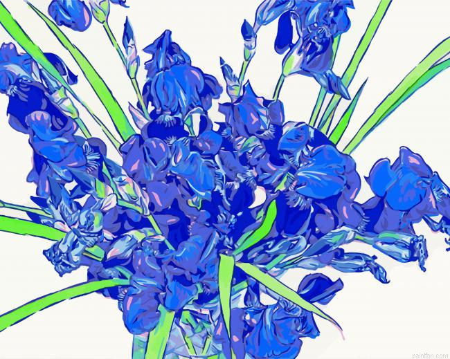 Irises Bouquet Art Paint By Numbers.png