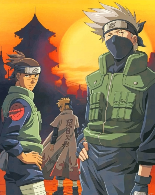 Iruka Naruto Kakash New Paint By Numbers.png