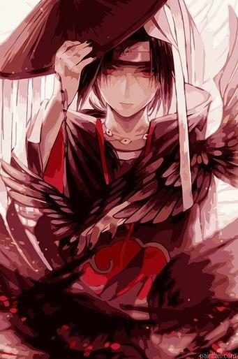 Itachi Akatsuki Paint By Numbers.png