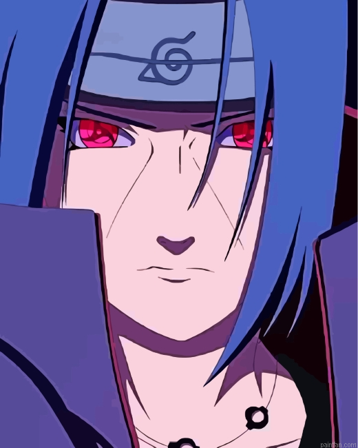Itachi From Naruto Paint By Number.png