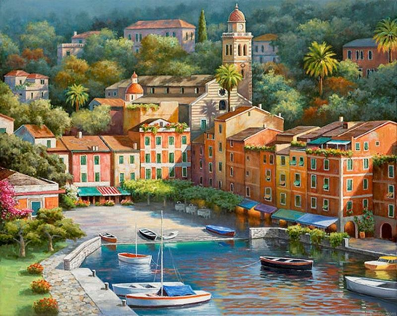 Italian Village Paint By Numbers.png