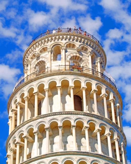 Italy Pisa Tower Paint By Number.png