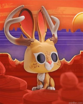 Jackalope Illustration Paint By Number.png