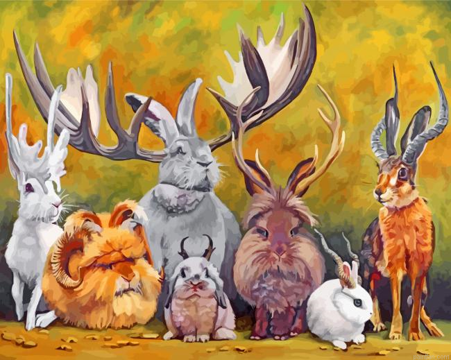 Jackalopes Of The World Paint By Number.png