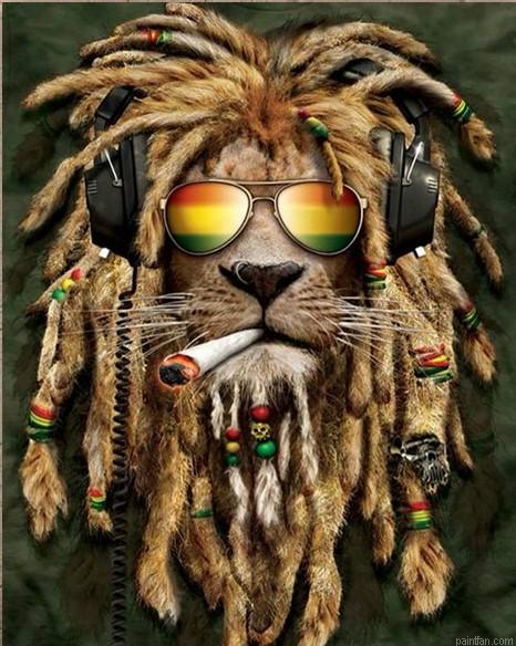 Jamaican Lion Paint By Numbers.png
