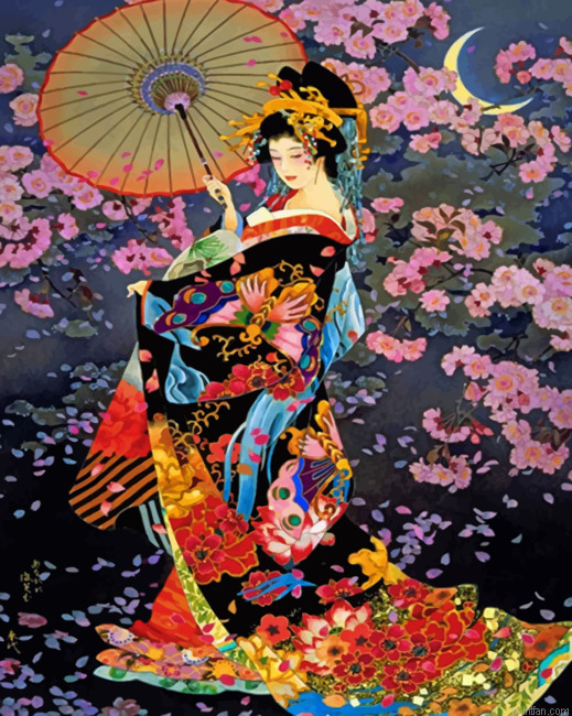 Japanese Classic Woman Paint By Number.png