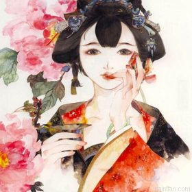 Japanese Lady Paint By Numbers.png