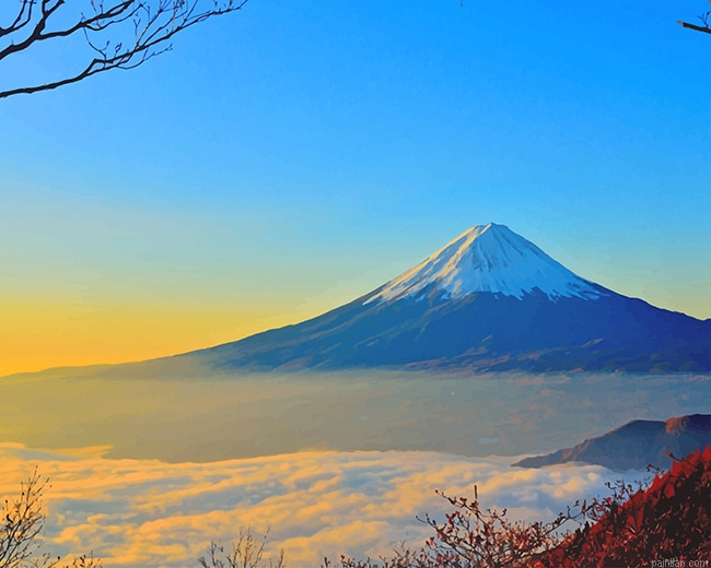 Japanese Mt Fuji Landscape New Paint By Numbers.png