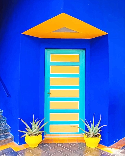 Jardin Majorelle Marrakech Morocco New Paint By Numbers.png