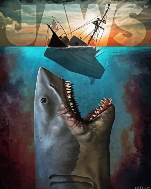 Jaws Movie Paint By Numbers.png