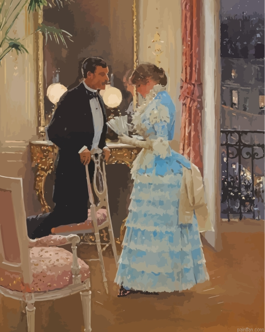 Jean Beraud La Conversation Paint By Number.png