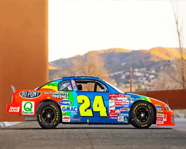 Jeff Gordon Nascar Paint By Numbers.png