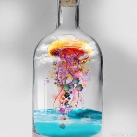Jellyfish In Bottle Paint By Numbers.png