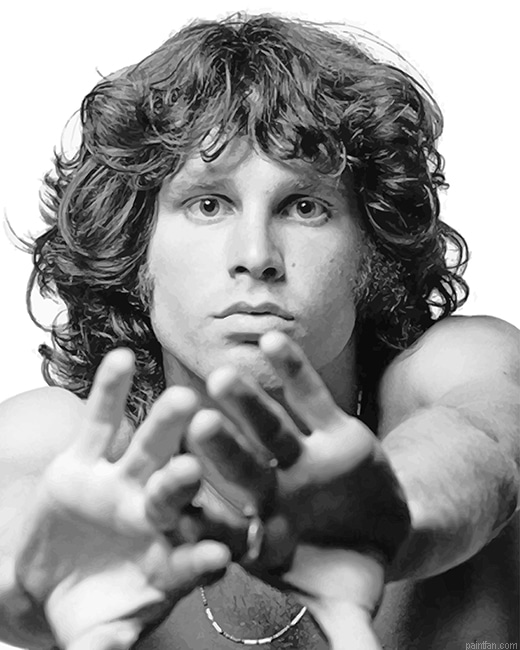 Jim Morrison Black And White New Paint By Numbers.png