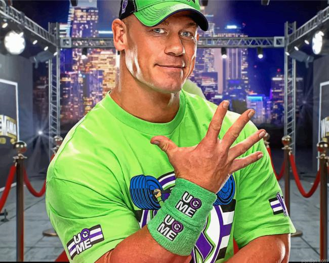 John Cena Wwe Paint By Numbers.png