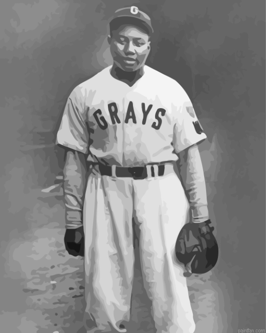 Josh Gibson Baseball Player Paint By Number.png