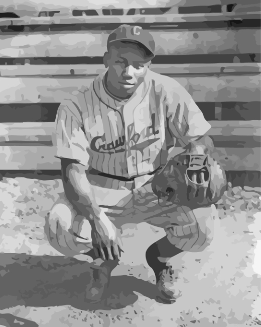 Josh Gibson Black And White Paint By Number.png
