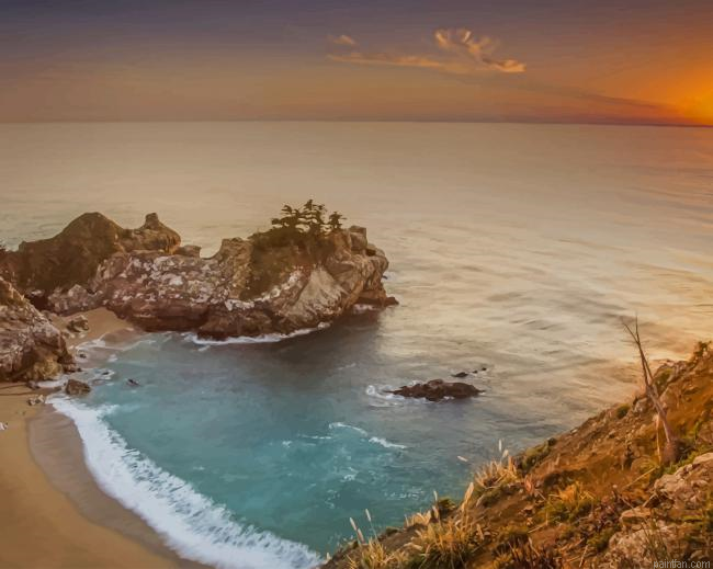 Julia Pfeiffer Burns State Park California Paint By Numbers.png