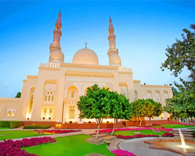 Jumeirah Mosque Paint By Numbers.png