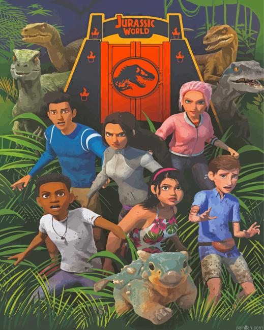 Jurassic World Camp Cretaceous Paint By Numbers.png