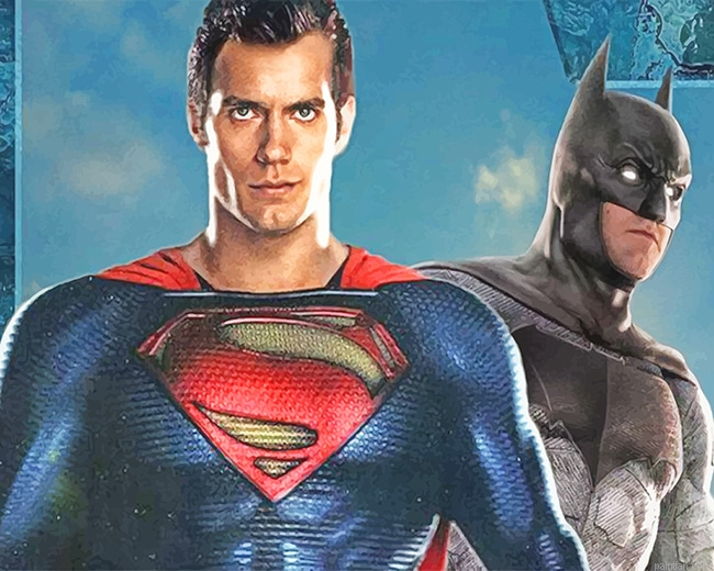 Justice League Superman And Batman New Paint By Numbers.png