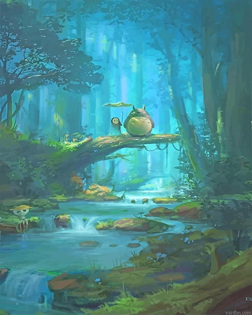 Kaonashi And Totoro New Paint By Numbers.png