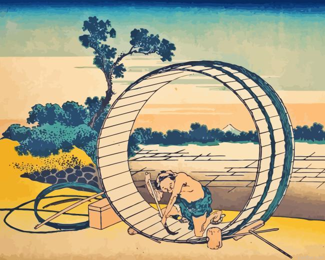 Katsushika Hokusai Fujimigaraha Paint By Numbers.png