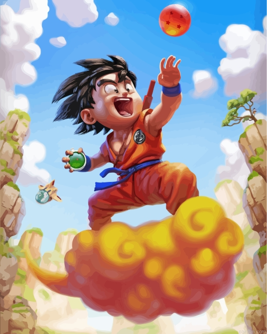 Kid Goku Dragon Ball Paint By Number.png