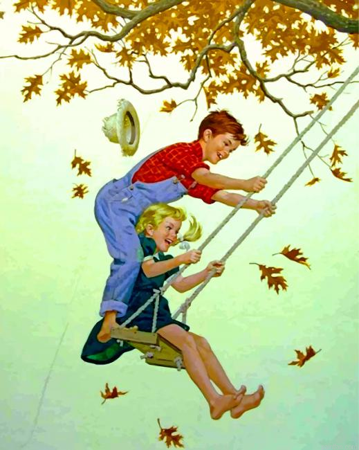 Kids In Swing Paint By Number.png