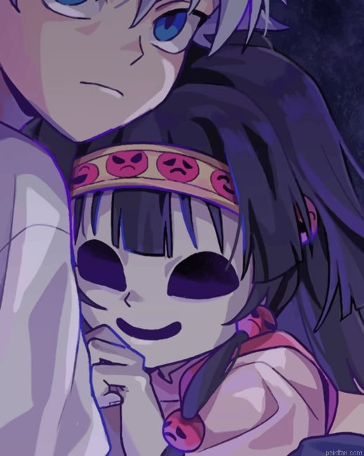 Killua Zoldyck And Neferpitou Anime New Paint By Numbers.png