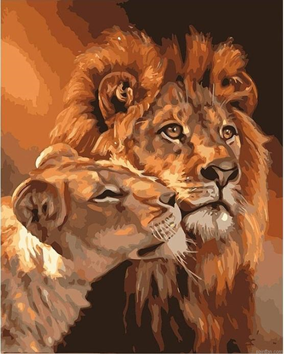 King Lion Paint By Numbers.png