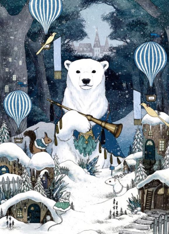King Polar Bear Paint By Number.png