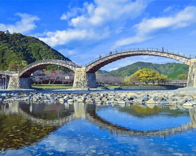 Kintai Arch Bridge Paint By Numbers.png